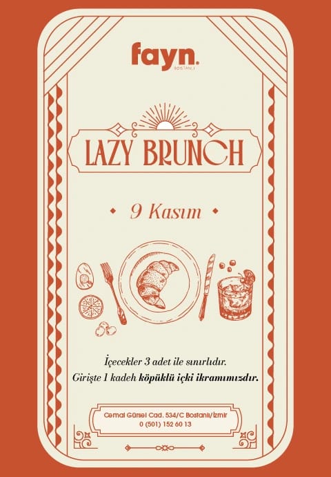Fayn Bostanlı Lazy Brunch