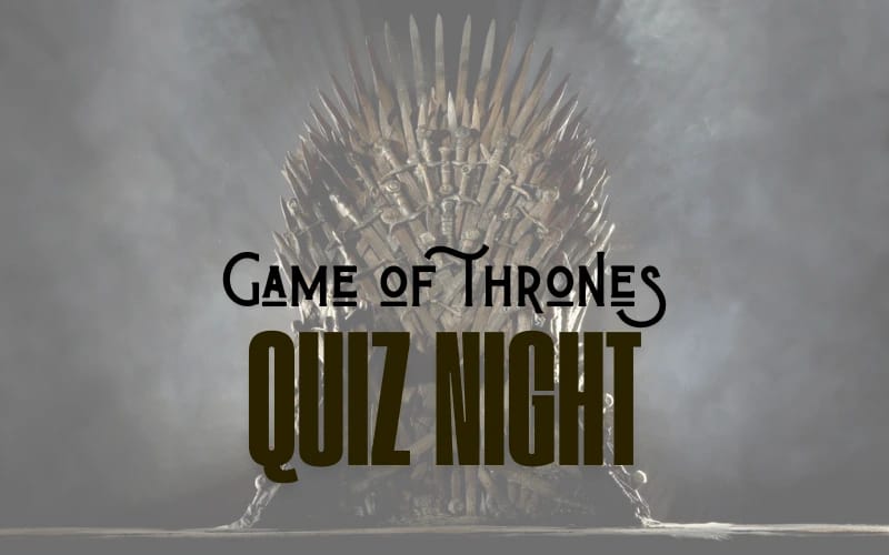 Game Of Thrones Quiz Night poster