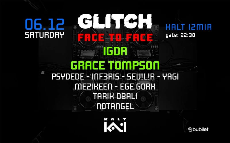 GLITCH PRESENTS: Berlin Ruhuyla İzmir’de İlk Kez F2F Konsepti poster