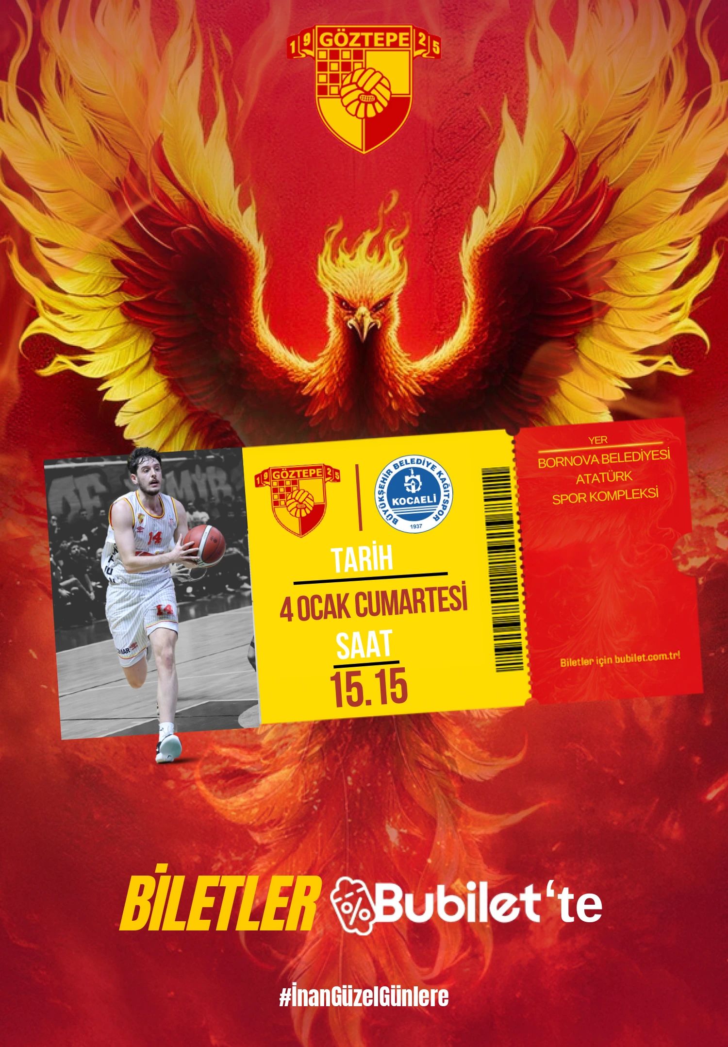 Göztepe - Kocaeli Büyükşehir Belediye Kağıtspor Basketbol Müsabakası