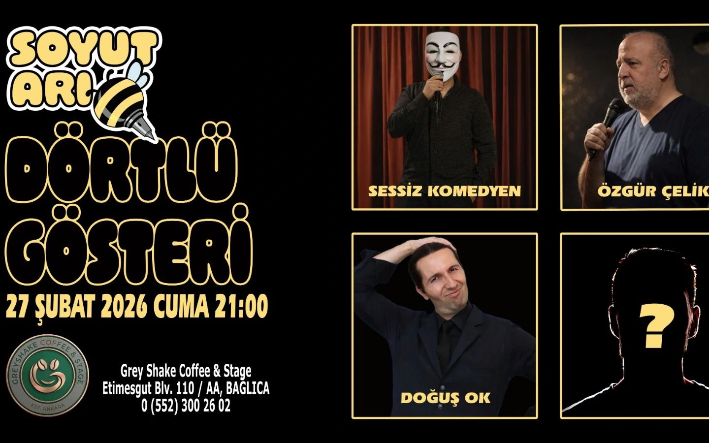 Greyshake 4'lü Stand Up