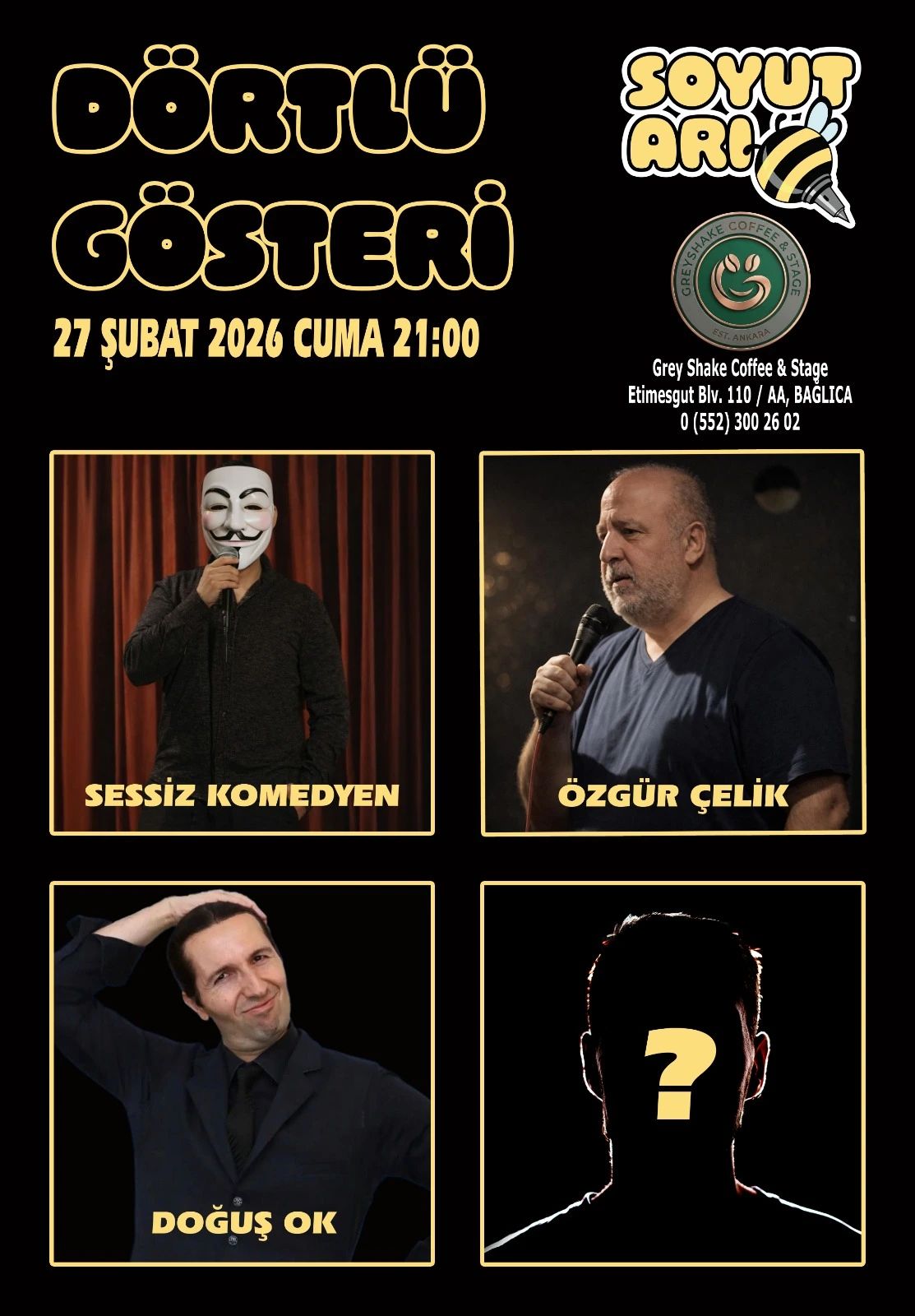 Greyshake 4'lü Stand Up