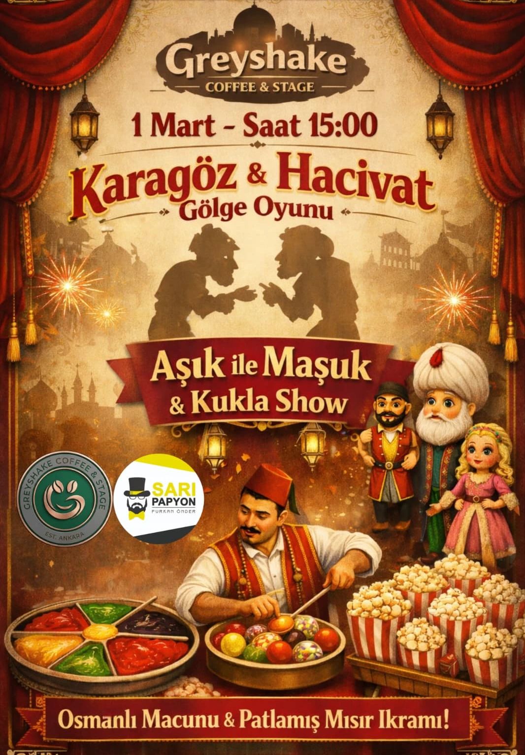 Hacivat Karagöz Gölge Oyunu ve Aşık İle Maşuk Oyunu