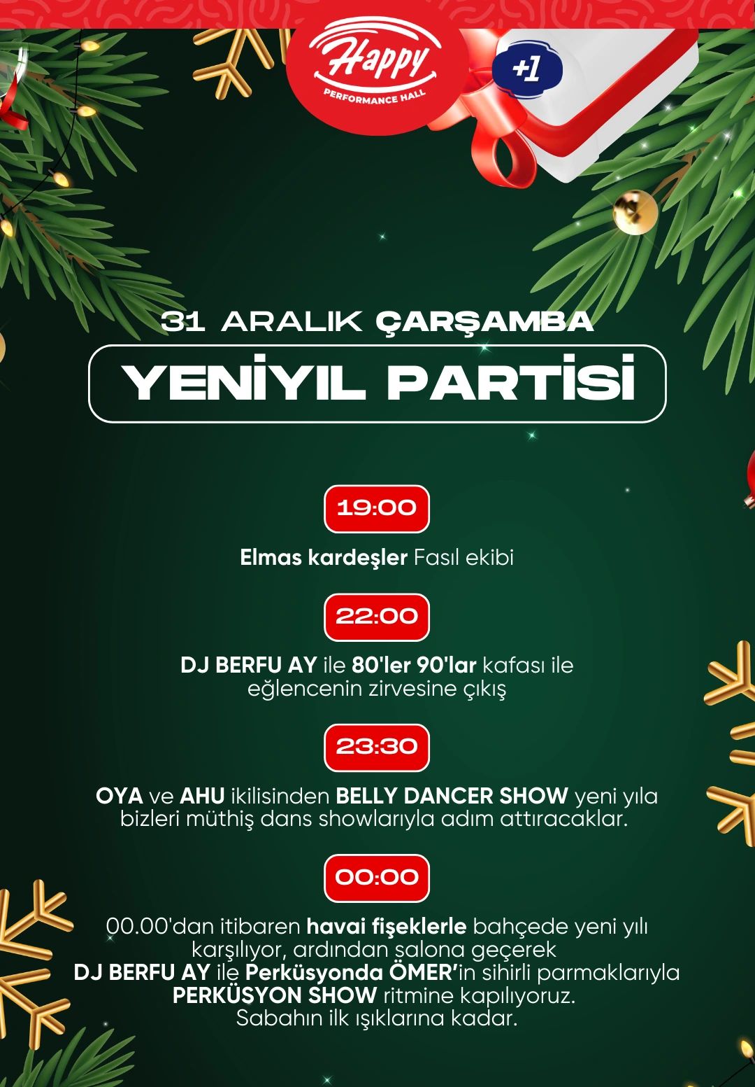 Happy Performance Hall Yılbaşı Gecesi