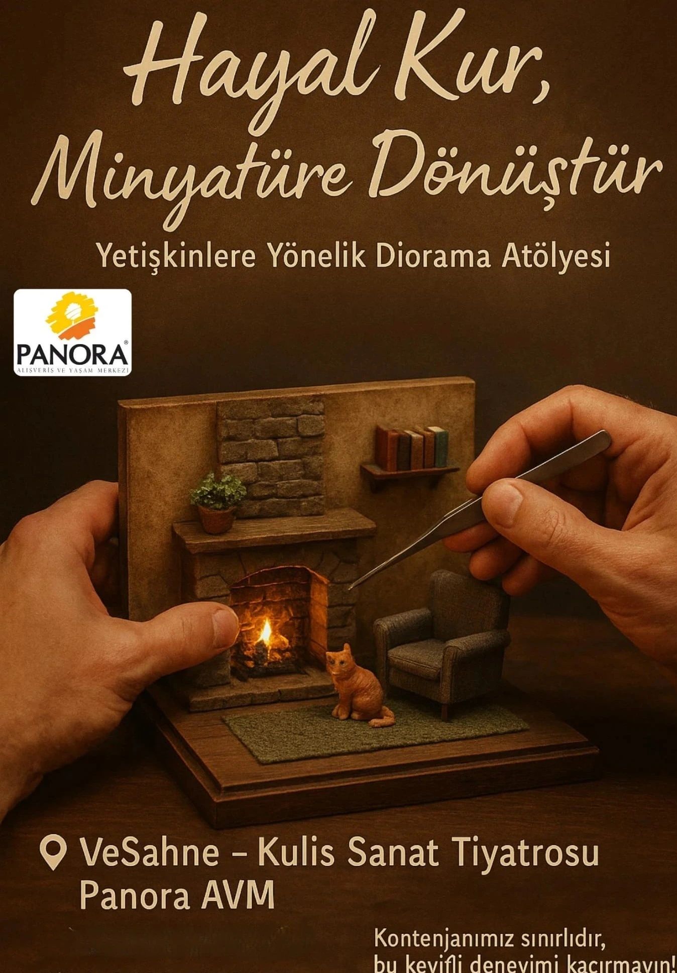 Hayal Kur Minyatüre Dönüştür - Yetişkinler İçin Diorama Atölyesi