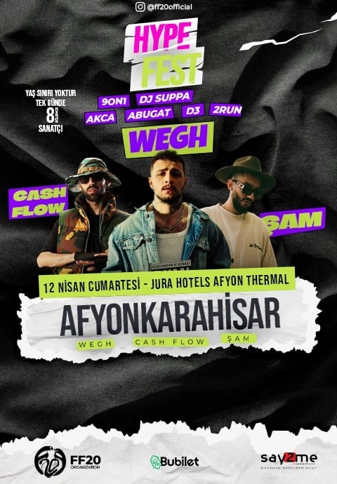 Hype Fest: Şam, Cash Flow, Wegh