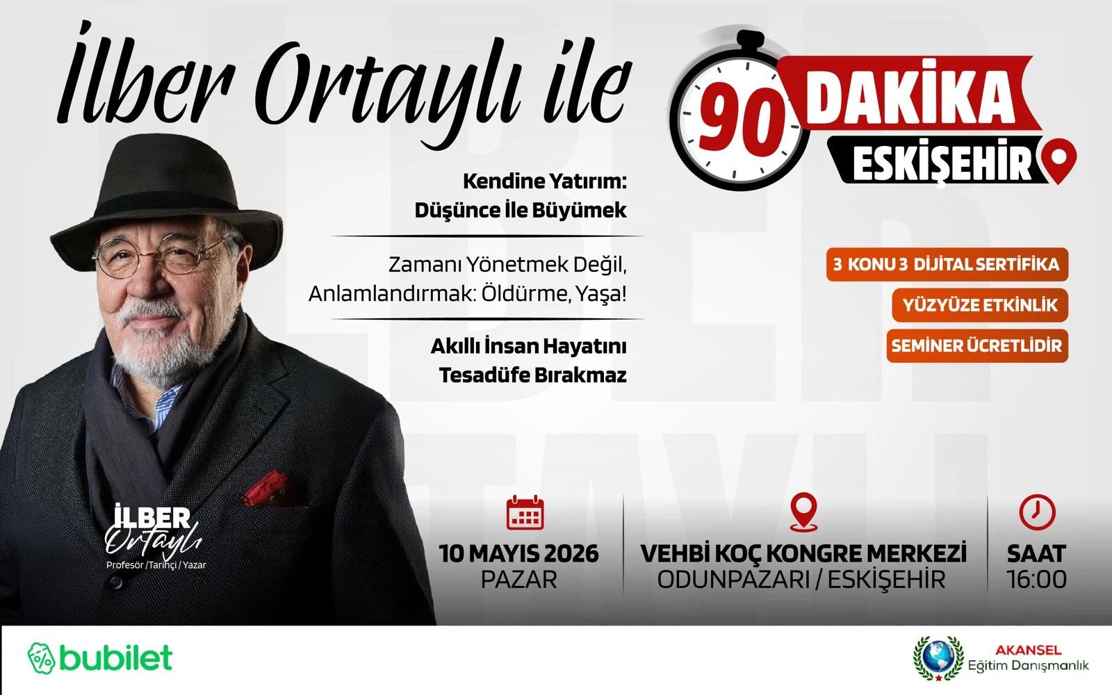 İLBER ORTAYLI İLE 90 Dakika - Eskişehir