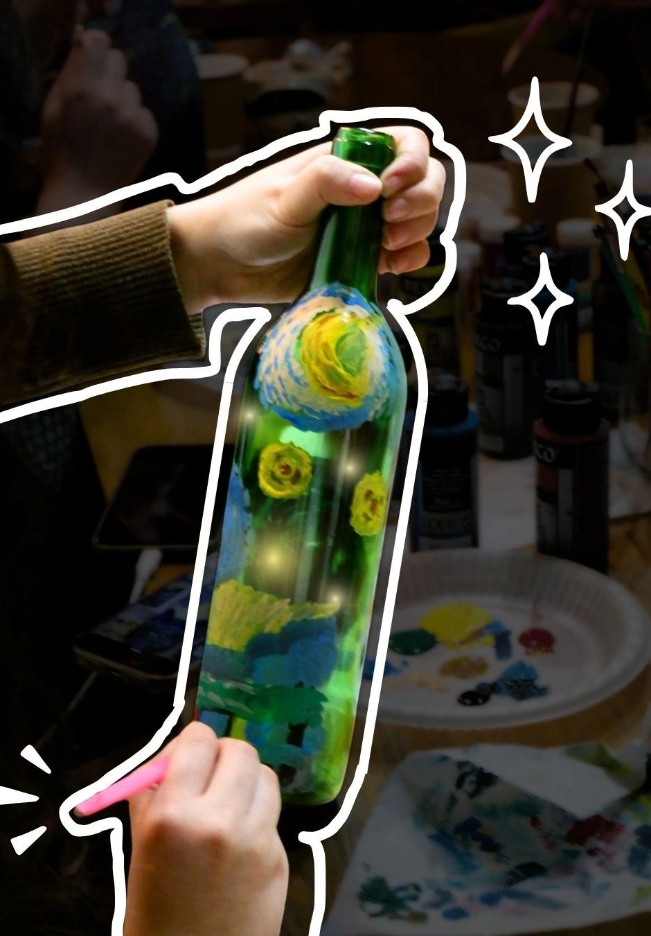 Işıklı Şişe Boyama Atölyesi