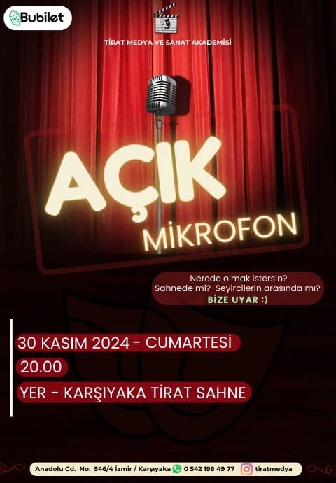 Tirat Sahne Açık Mikrofon Stand-Up Komedi | İster İzle – İster İzlet