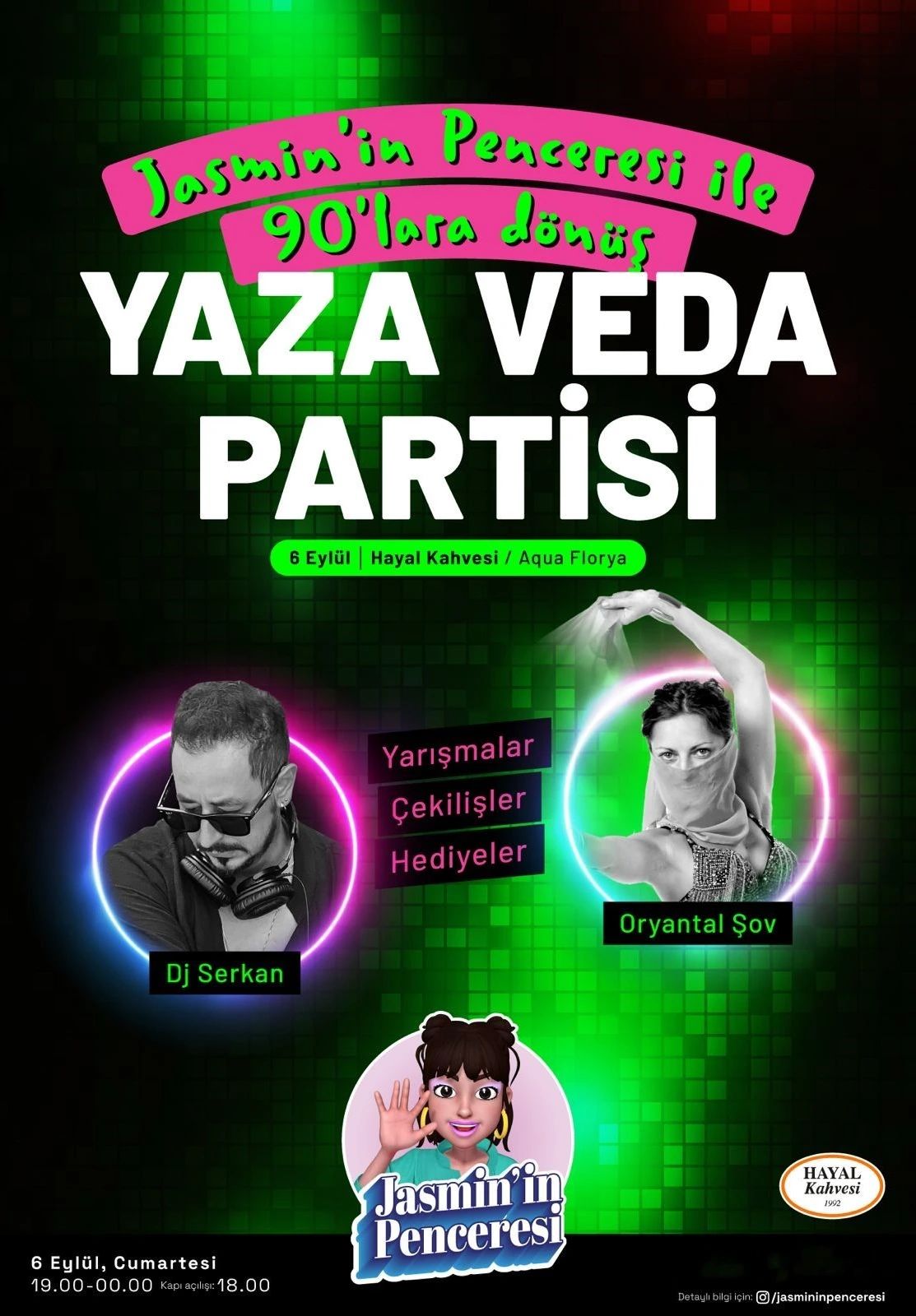 Jasmin'in Penceresi ile 90'lara Dönüş: Yaza Veda Partisi
