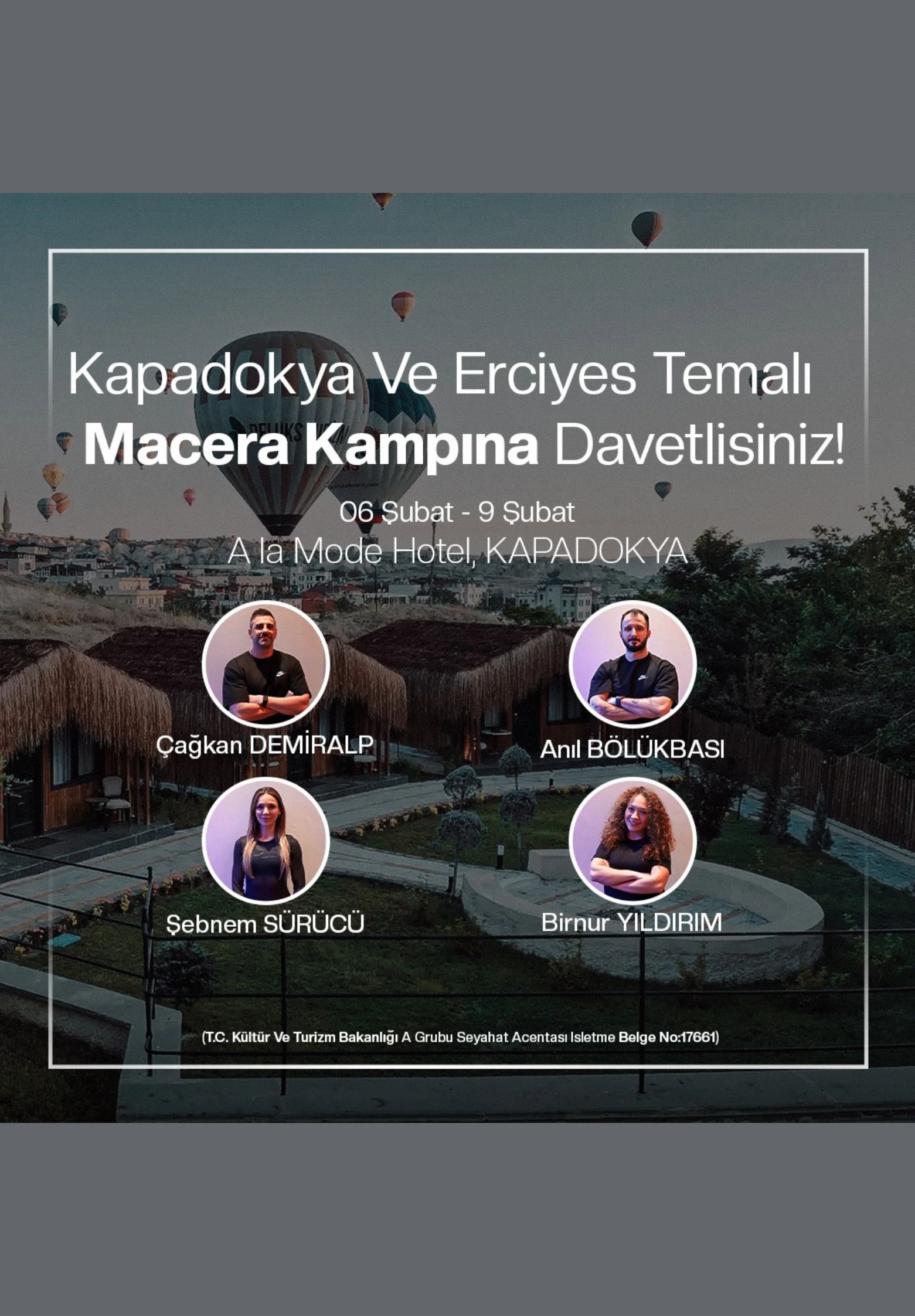Kapadokya ve Erciyes Temalı Macera Kampı