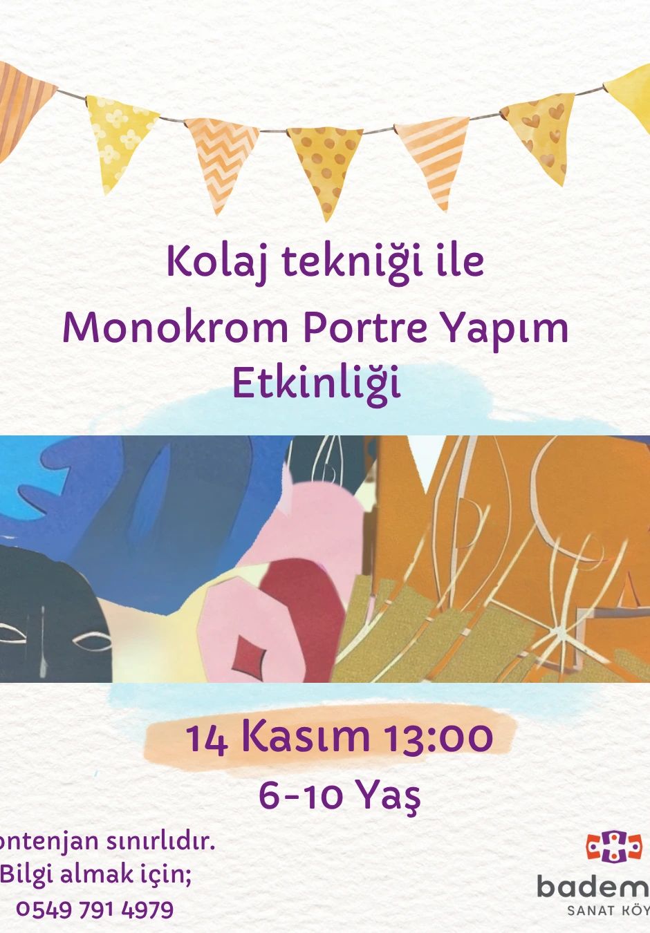 Kolaj Tekniği ile Monokrom Portre Yapım Etkinliği