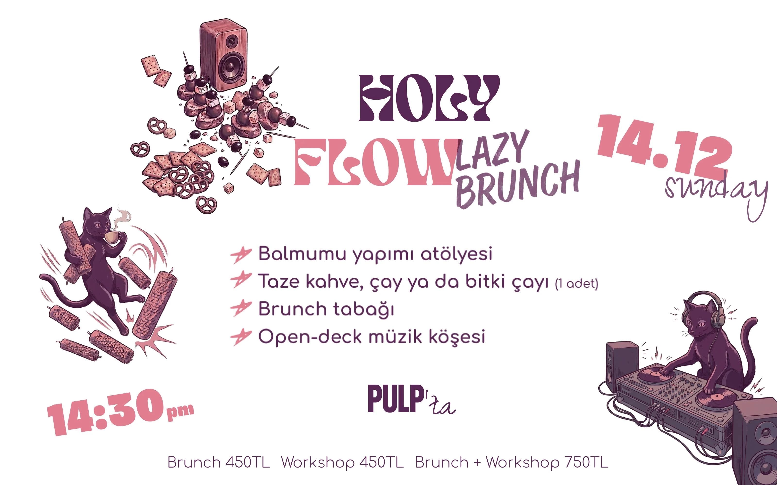 Lazy Brunch & Balmumu Workshop & Dj