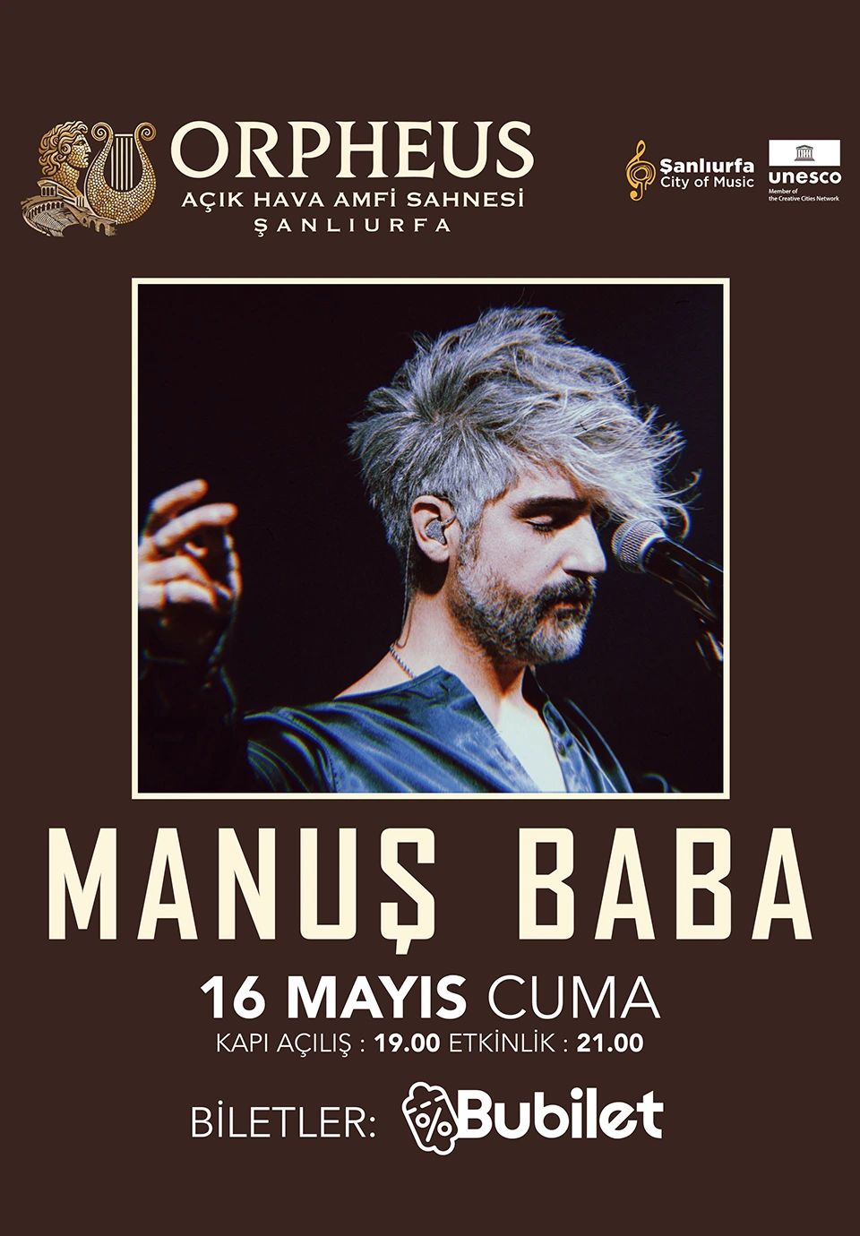 Manuş Baba | Şanlıurfa Orpheus Açık Hava Konserleri