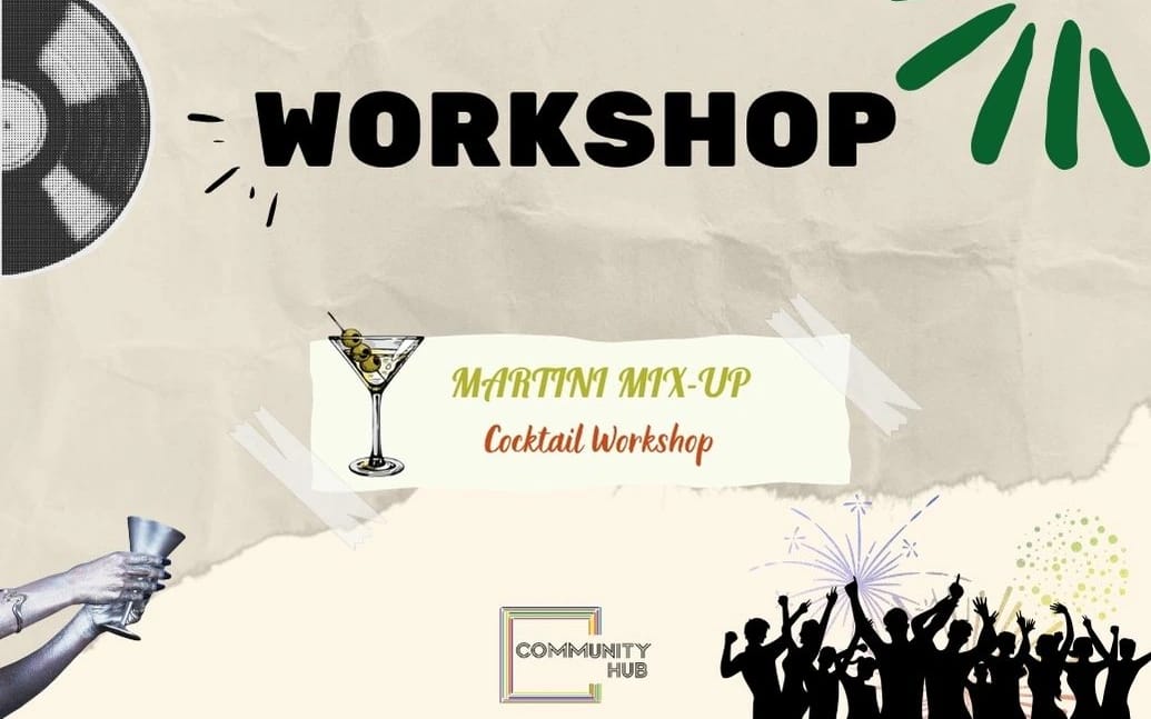 Martini Mix-Up Cocktail Workshop poster
