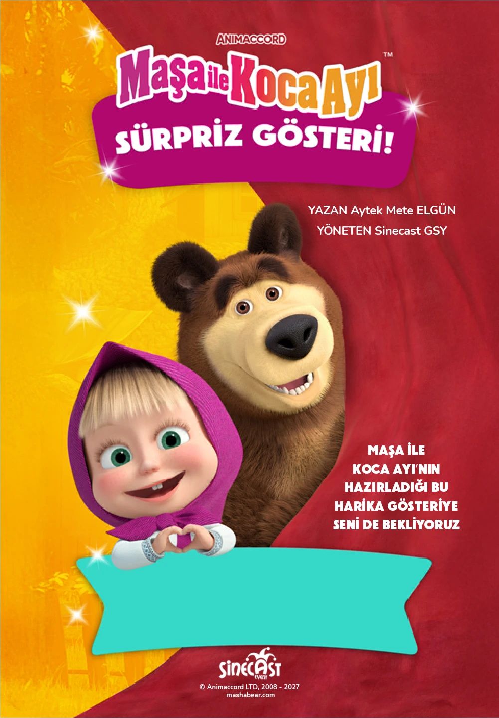 Maşa ile Koca Ayı Sürpriz Gösteri Müzikali