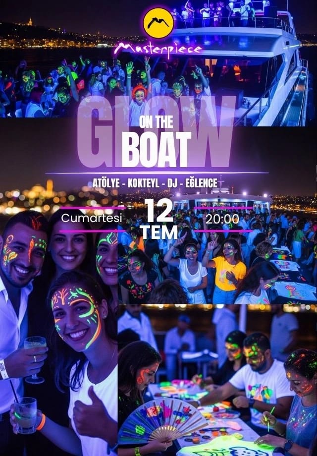 Masterpiece Tekne Etkinlikleri: Glow in the Dark Partisi & Atölyeler!