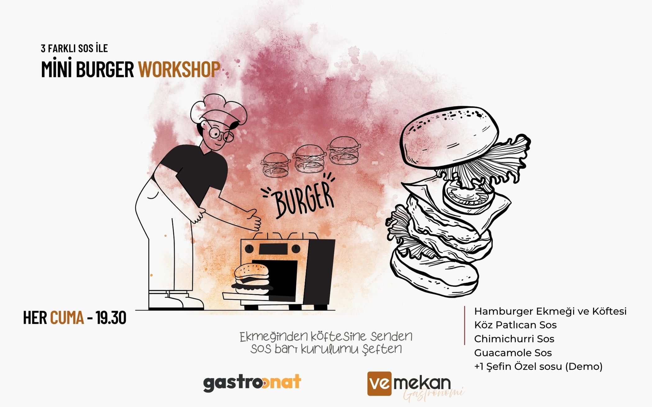 Workshop: Mini Burger | Gastroonat X veMekan
