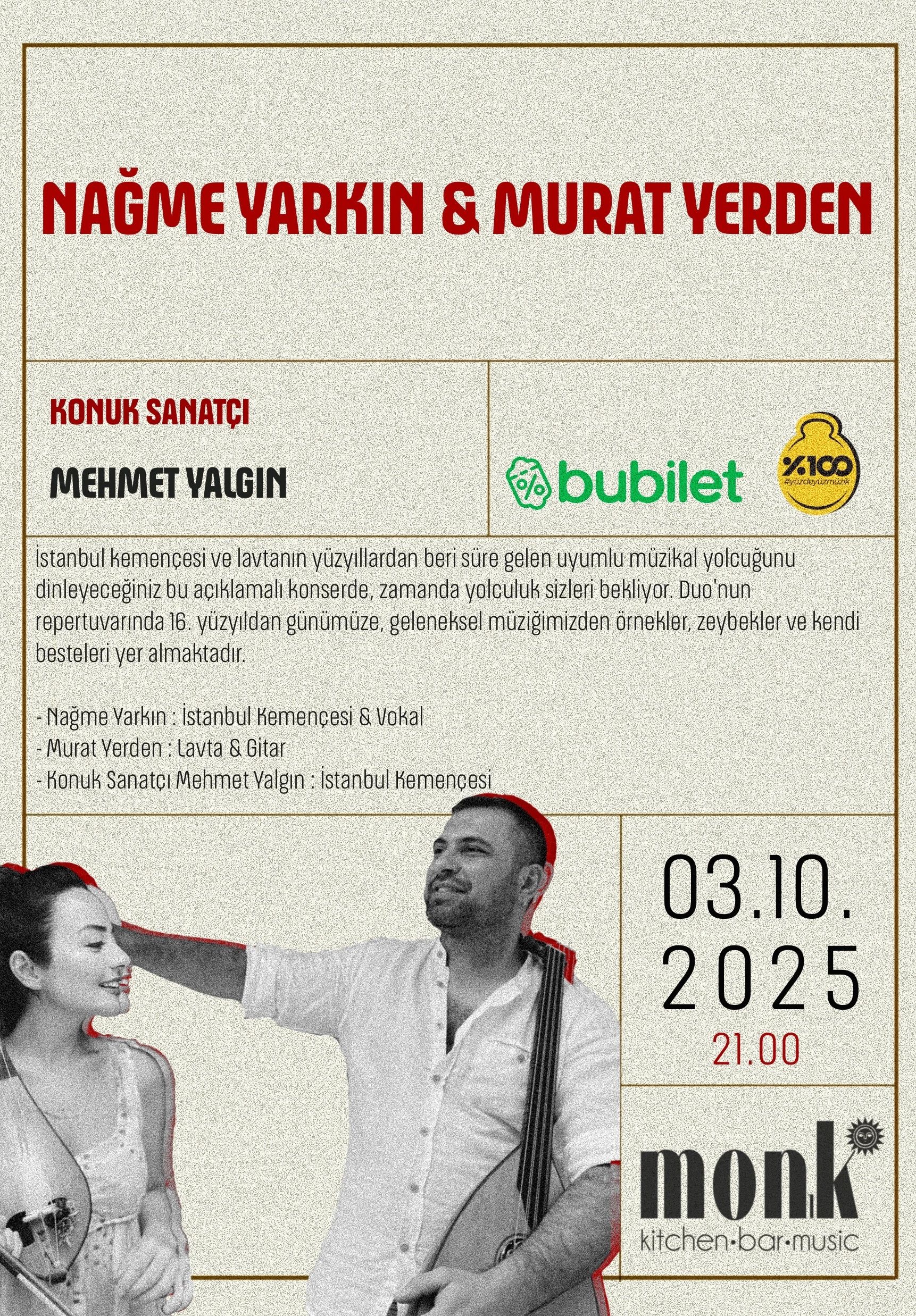Nağme Yarkın & Murat Yerden Konseri