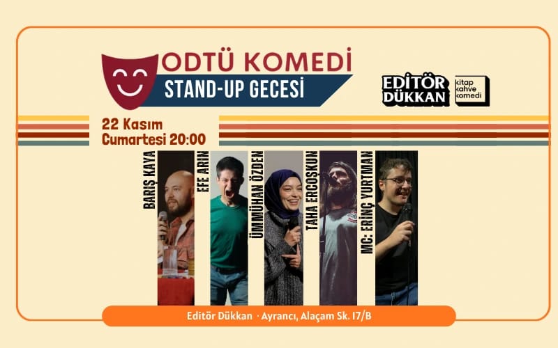 ODTÜ Komedi Topluluğu - Stand Up Gecesi poster