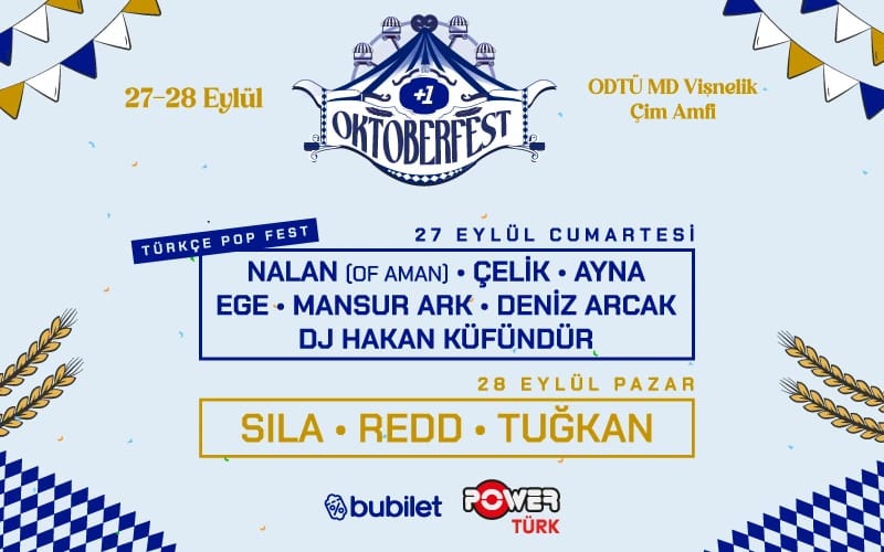 Oktoberfest - Nalan, Çelik, Ayna, Ege, Mansur Ark, Deniz Arcak ve DJ Hakan Küfündür, Sıla, Redd, Tuğkan