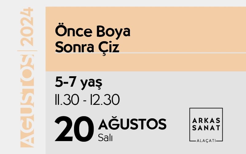 Önce Boya Sonra Çiz