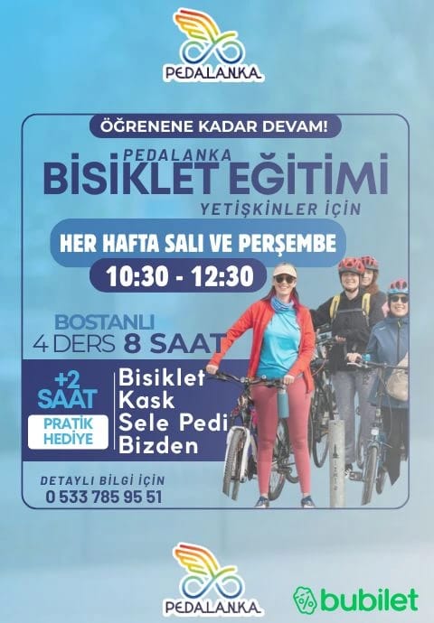 Pedalanka Yetişkin Bisiklet Eğitimi – Bostanlı
