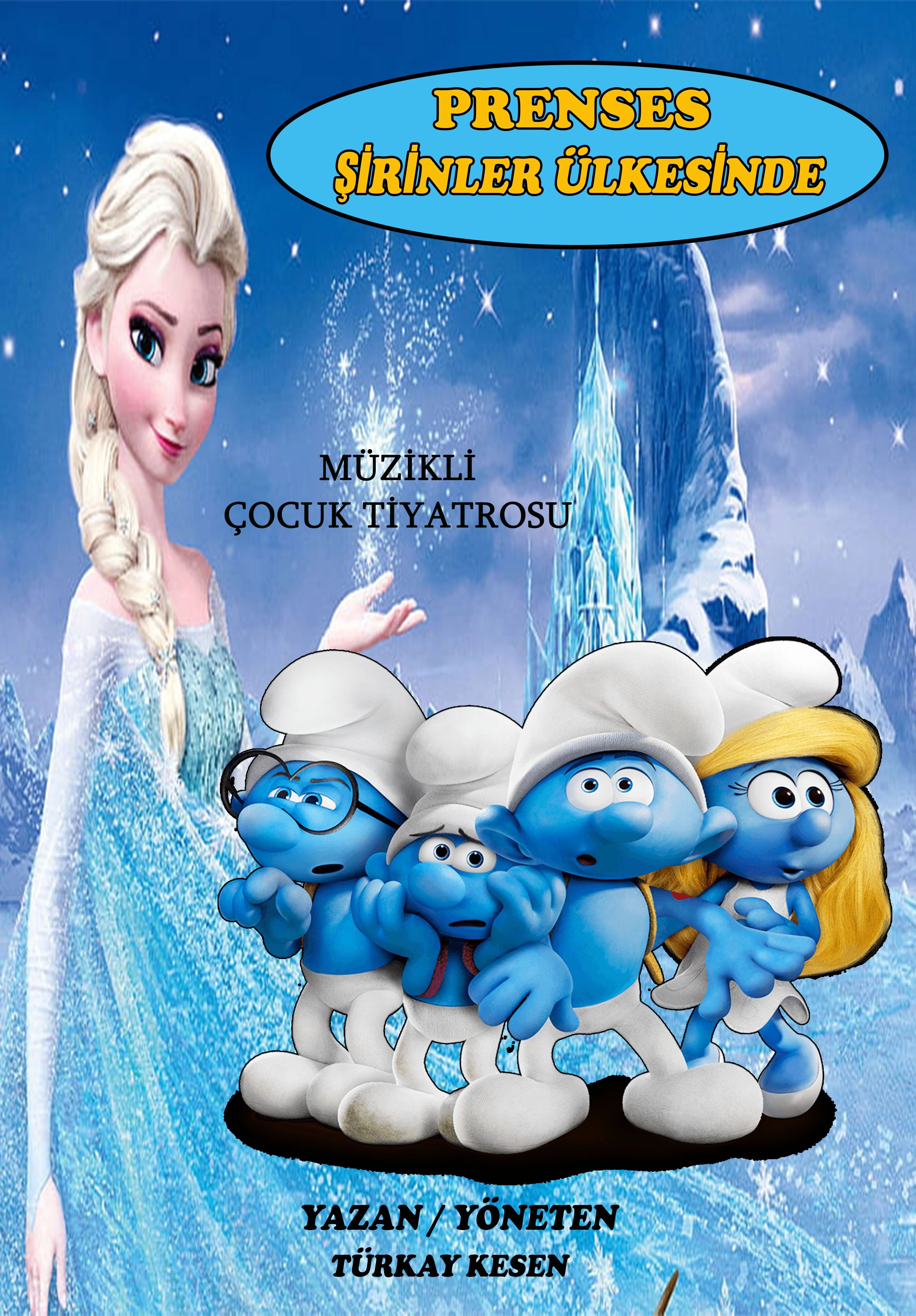 Prenses Elsa Şirinler Ülkesinde Çocuk Oyunu