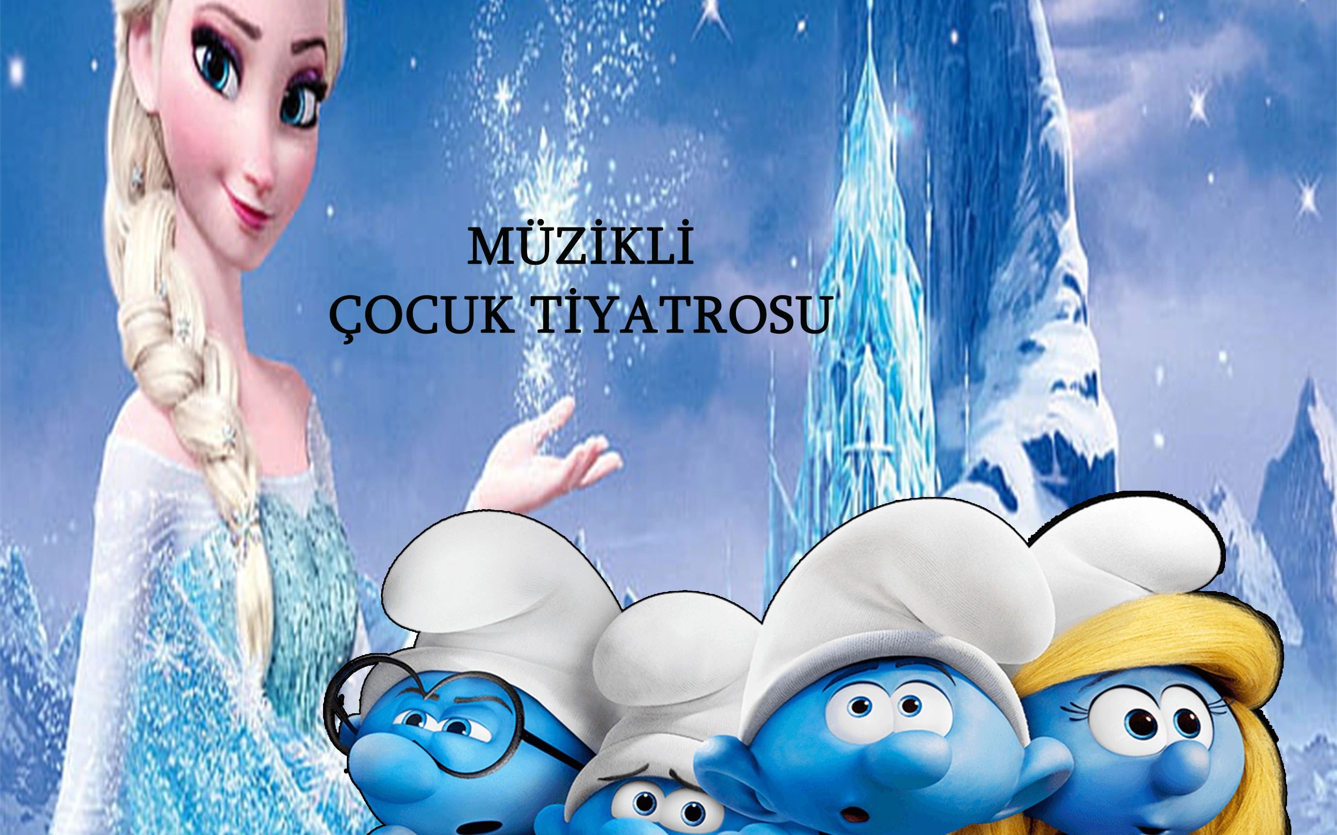 Prenses Elsa Şirinler Ülkesinde Çocuk Oyunu poster