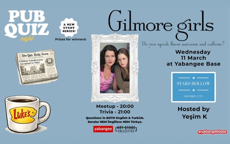 Pub Quiz Night on Gilmore Girls (TV Show): Questions in English & Turkish