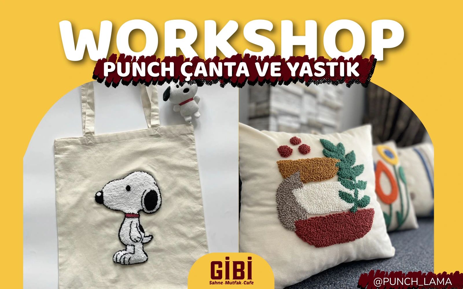 Punch Çanta ve Yastık Kılıfı Atölyesi poster