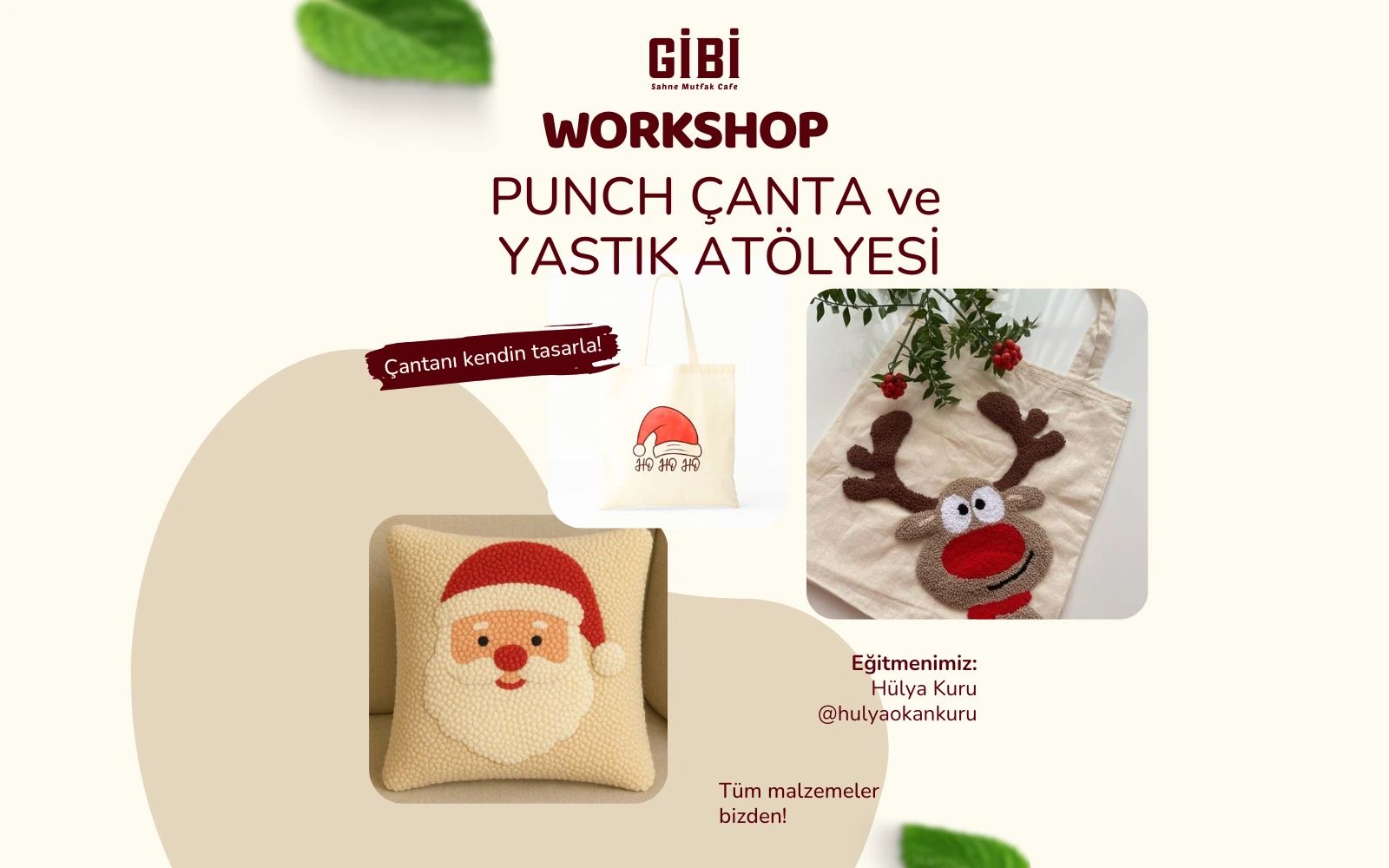 Punch Çanta ve Yastık Kılıfı Atölyesi poster