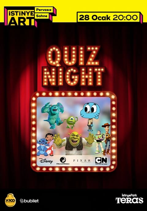 Quiz Night (Animasyon Filmleri: Disney, Pixar, DW, CN)