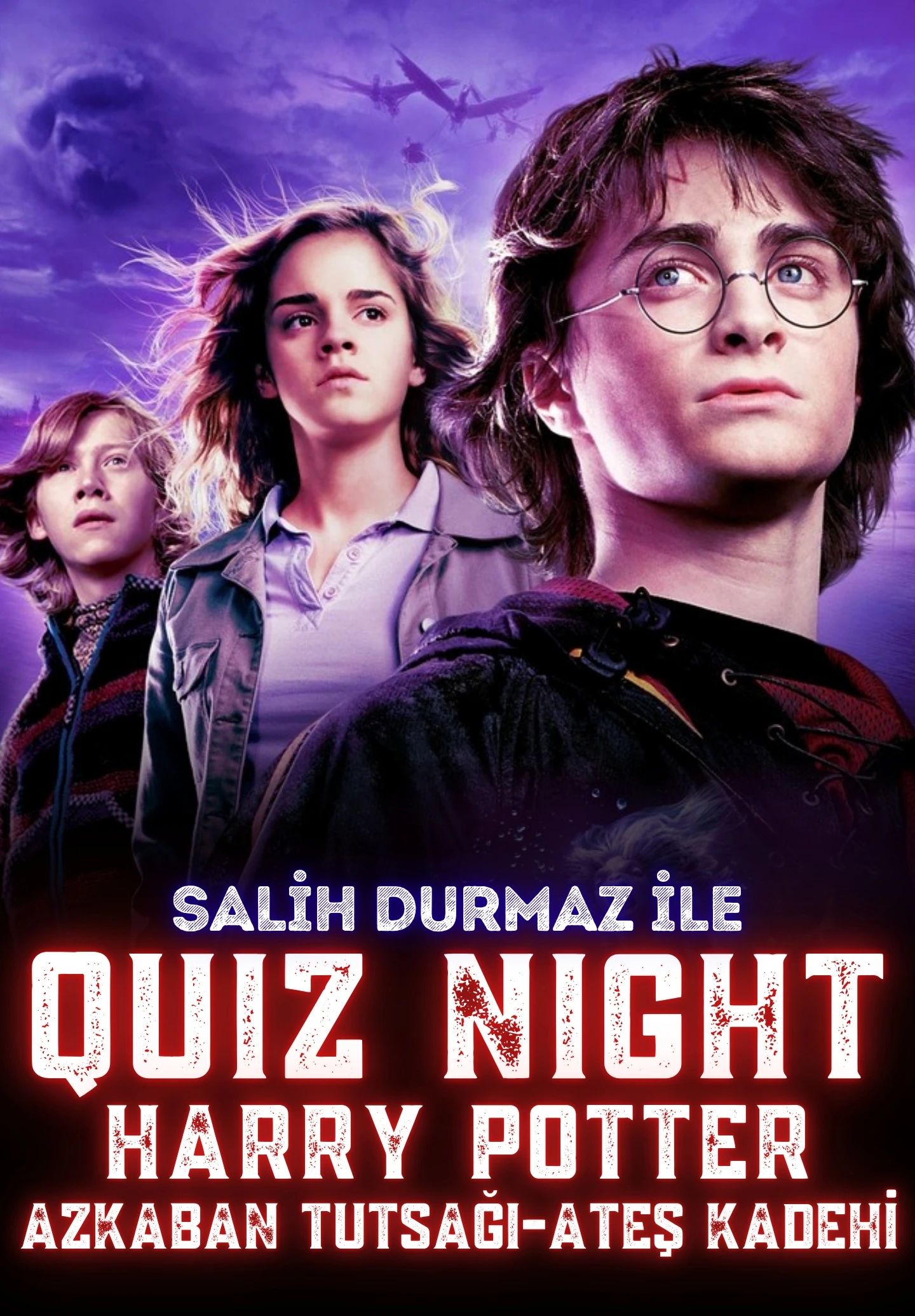 Quiz Night – Harry Potter (Azkaban Tutsağı ve Ateş Kadehi Filmleri)