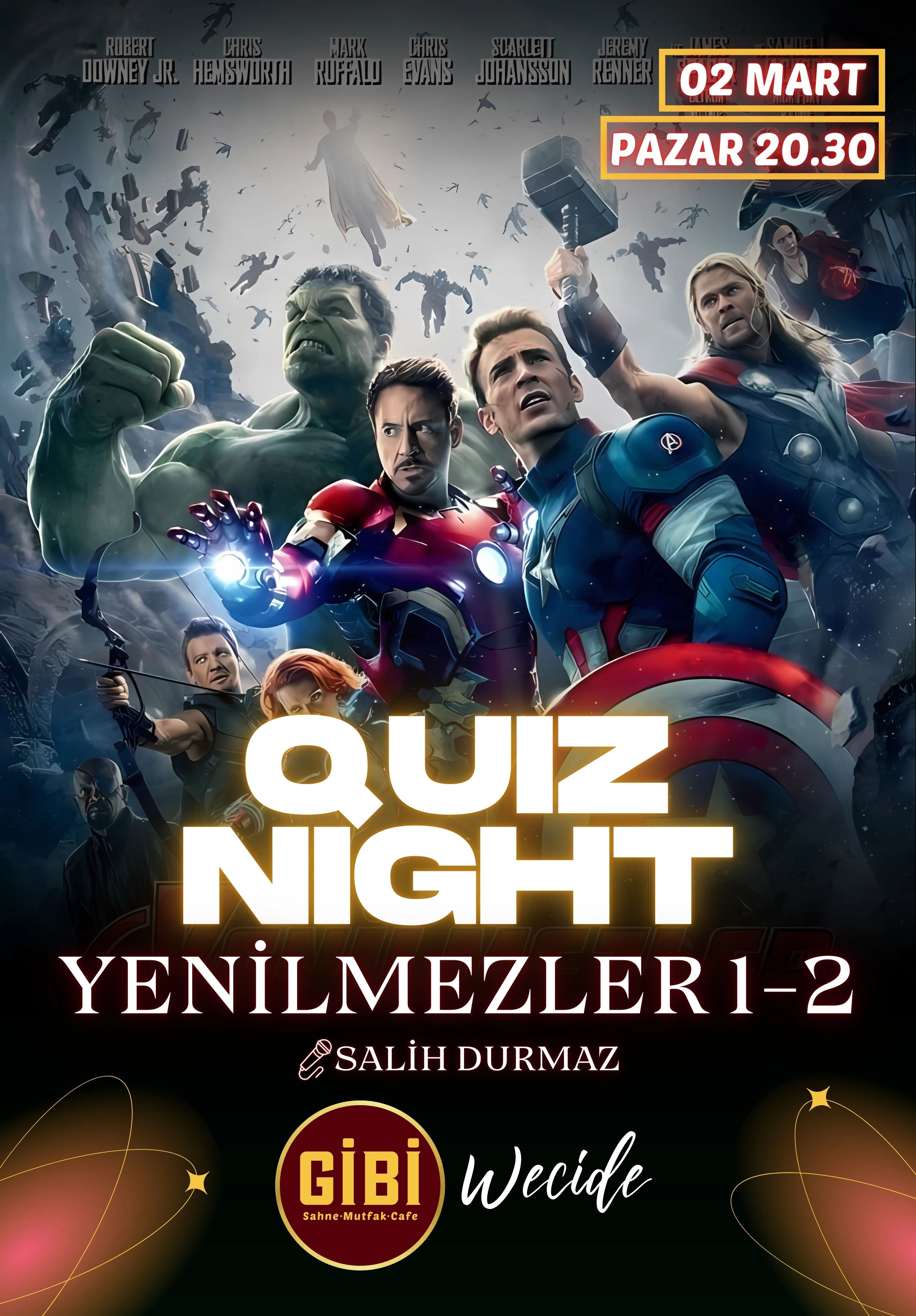 Quiz Night: Yenilmezler 1 & 2