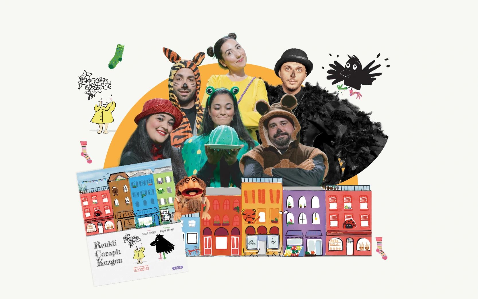 Renkli Çoraplı Kuzgun Çocuk Oyunu poster