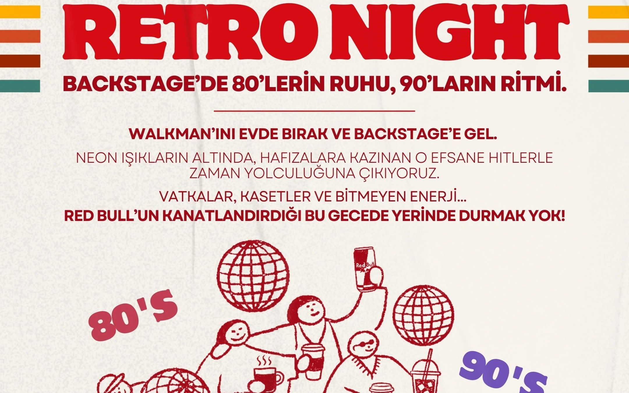 Retro Night 80'ler 90'lar Ritmi