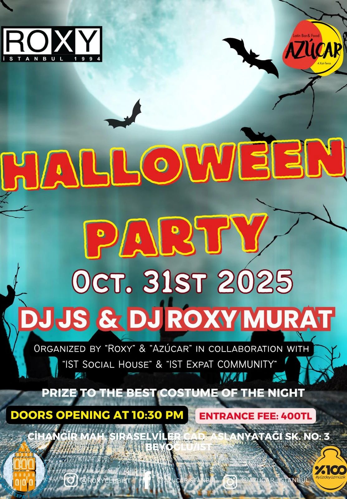 Roxy & Azucar Present: Halloween party