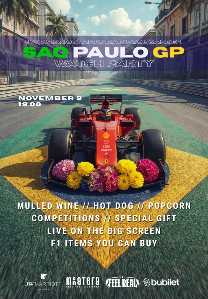Sao Paulo Gp F1 Watch Party @Jw Marriott Ankara