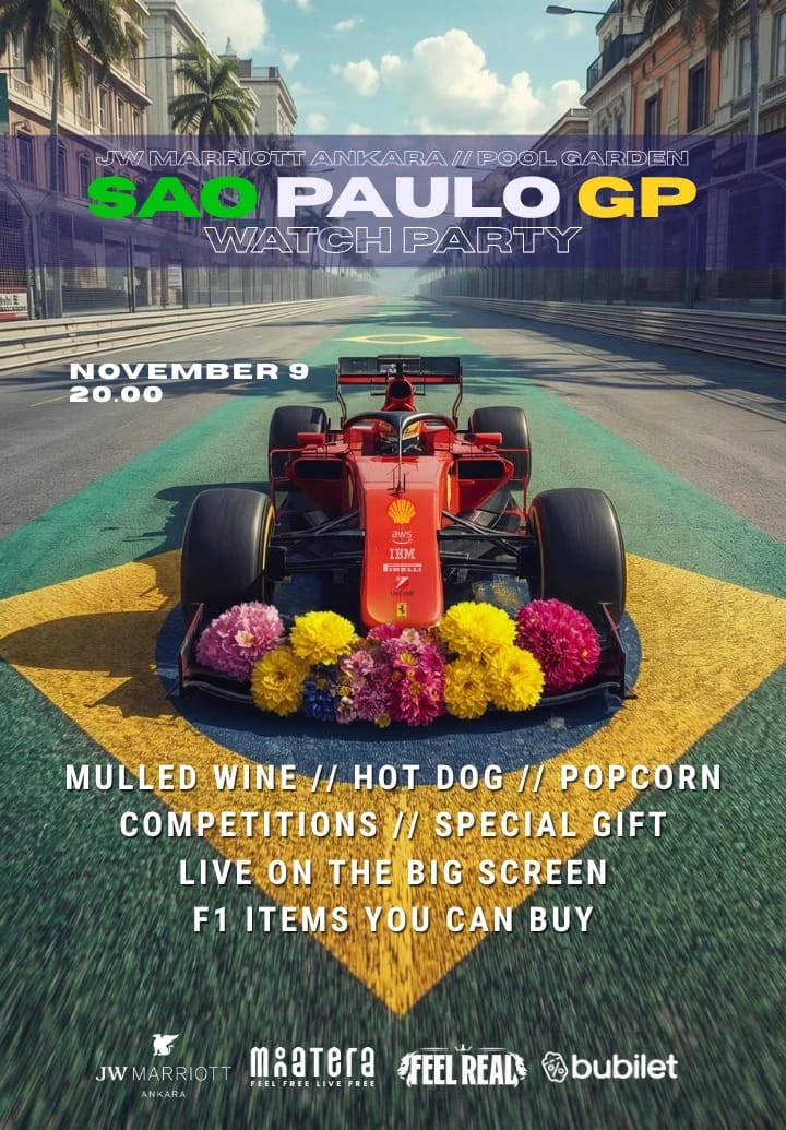 Sao Paulo Gp F1 Watch Party @Jw Marriott Ankara