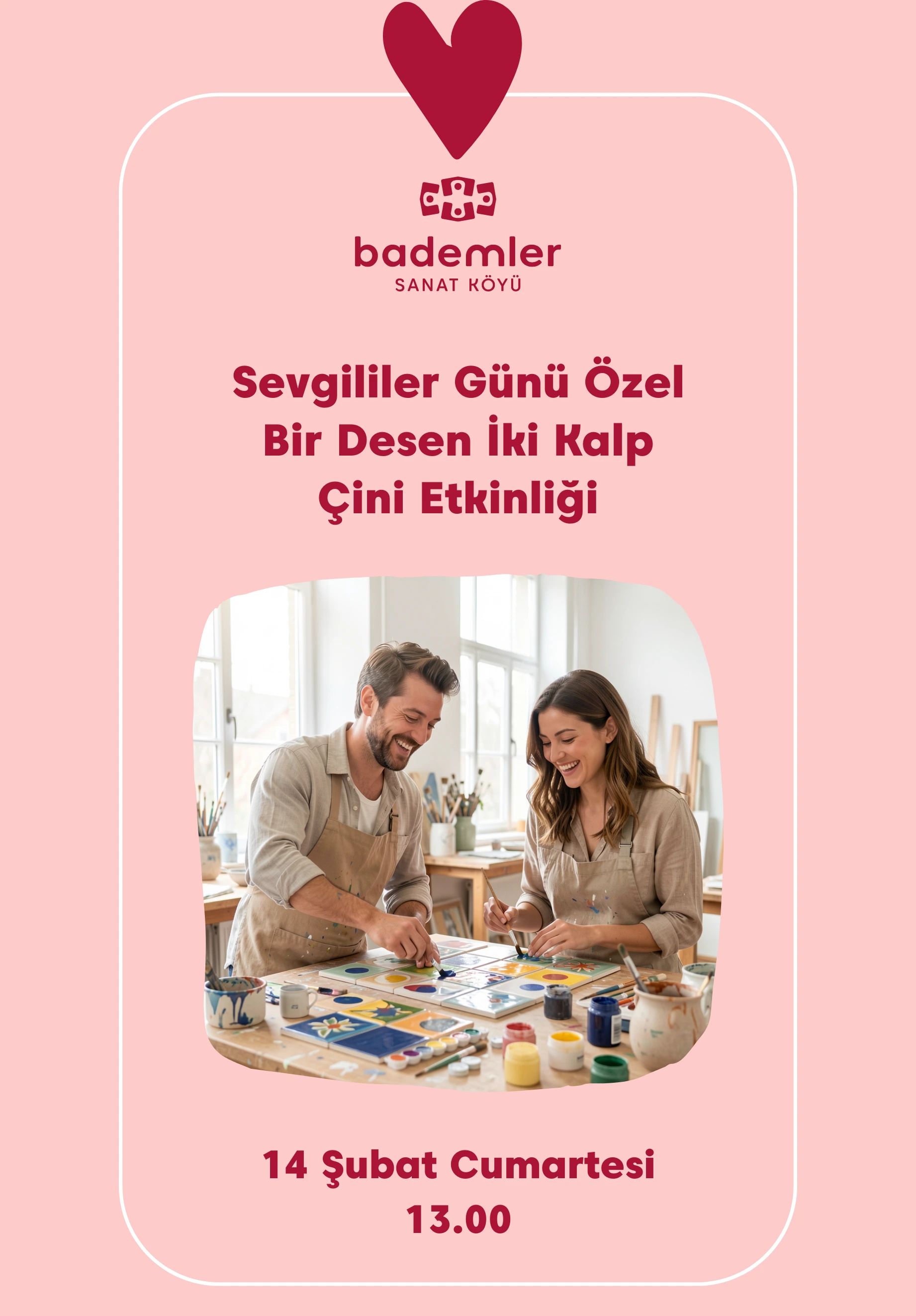Sevgililer Günü Özel: Bir Desen, İki Kalp – Çini Etkinliği