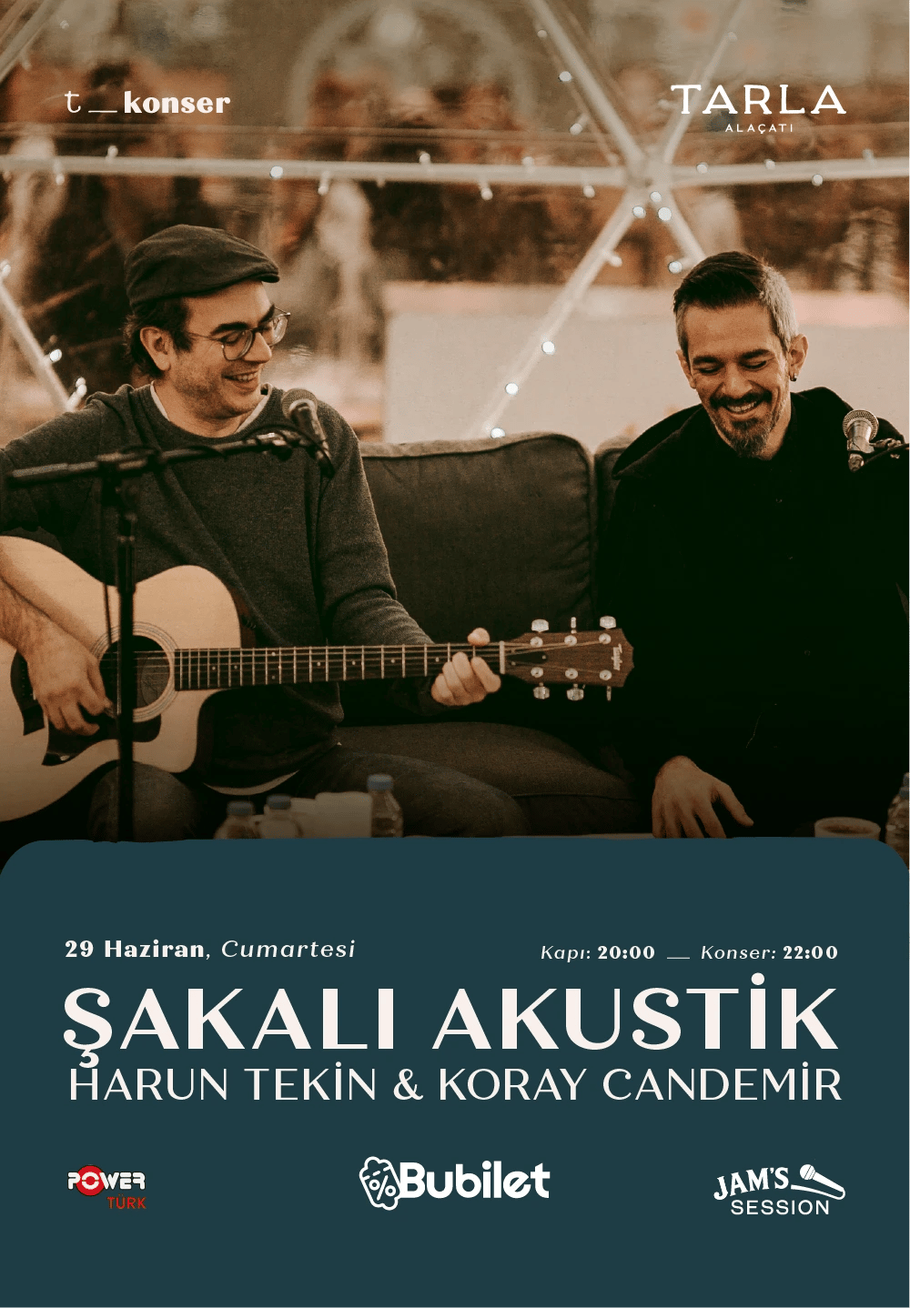 Tarla’da Konser: Şakalı Akustik: Harun Tekin & Koray Candemir