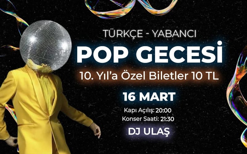 Türkçe - Yabancı Pop Gecesi DJ Ulaş