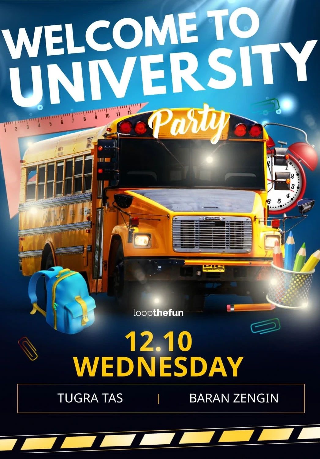 Welcome To University Party