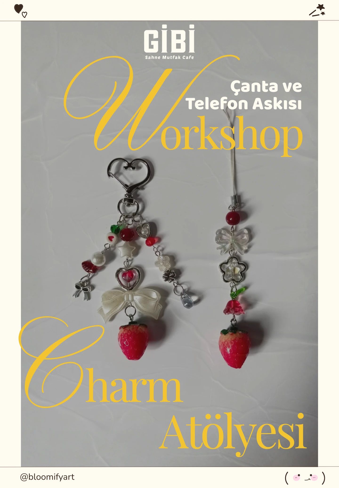 Workshop: Çanta ve Telefon Askısı Charm Atölyesi