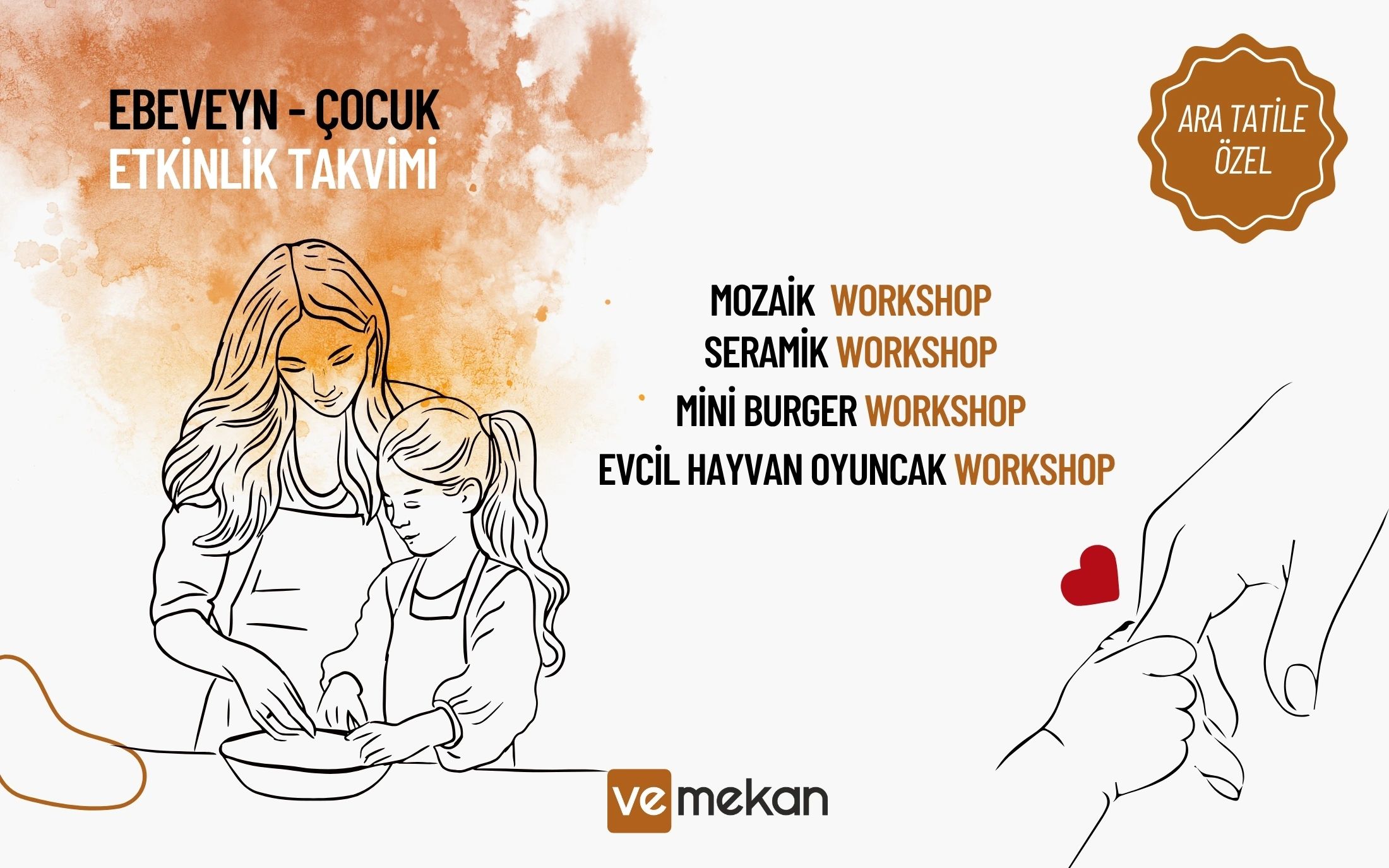 Workshop: Ebeveyn & Çocuk Mozaik Atölyesi | veMekan poster