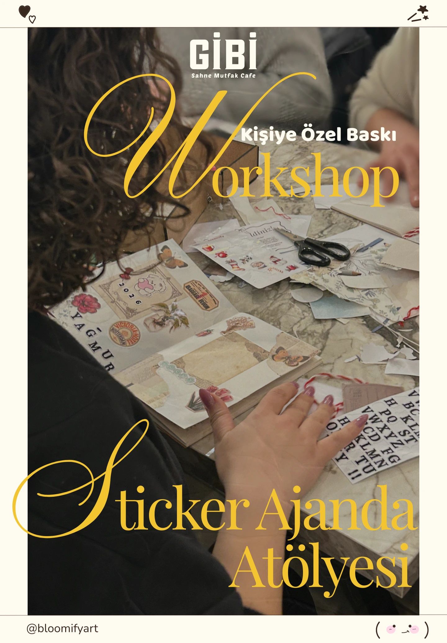 Workshop: Kişiye Özel Baskı Sticker Ajanda Atölyesi 