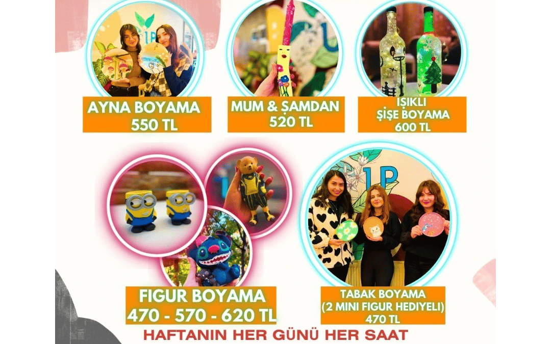 Workshop: Sanatco.Ankara | Ayna, Tabak, Figür Boyama Etkinlik Takvimi (Ankara, İzmir)