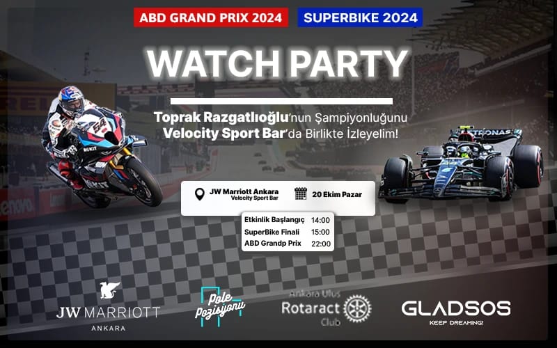 World Superbike Sezon Finali ve Formula 1 F1 ABD Grand Prix Watch Party