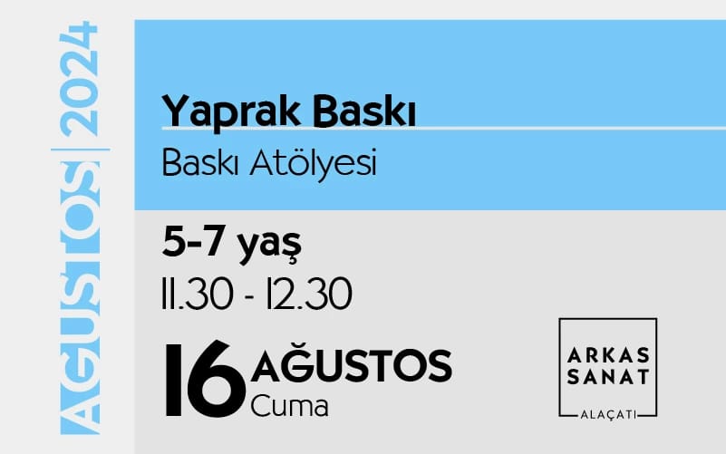 Yaprak Baskı - Baskı Atölyesi